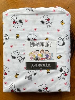Peanuts Snoopy & Woodstock Full Size Sheet Set by Berkshire Blanket & Home NWT